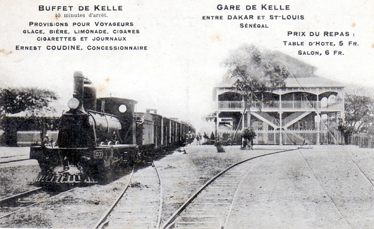 Postcard of the station at Kelle, c.1908 by Unbekannt Unbekannt