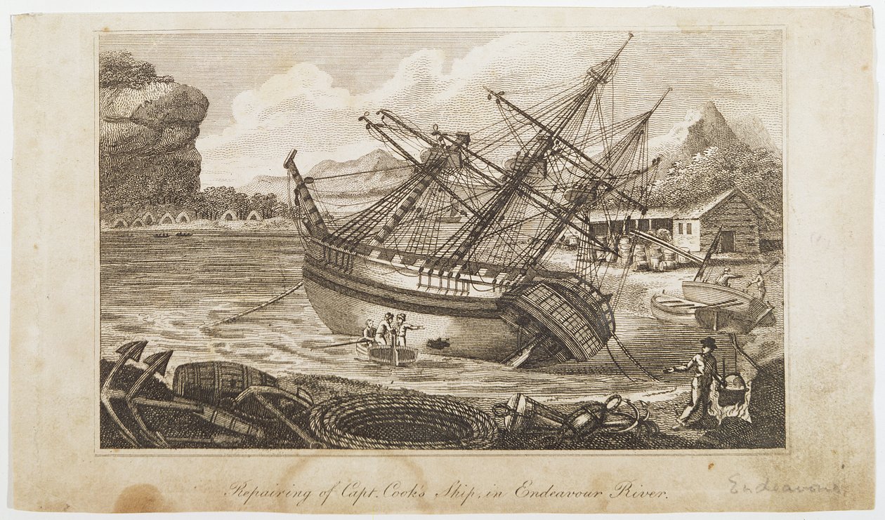 Repairing of Captain Cook