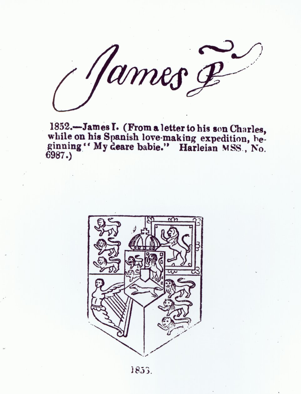Reproduction of the Signature of James VI and I by Unbekannt Unbekannt