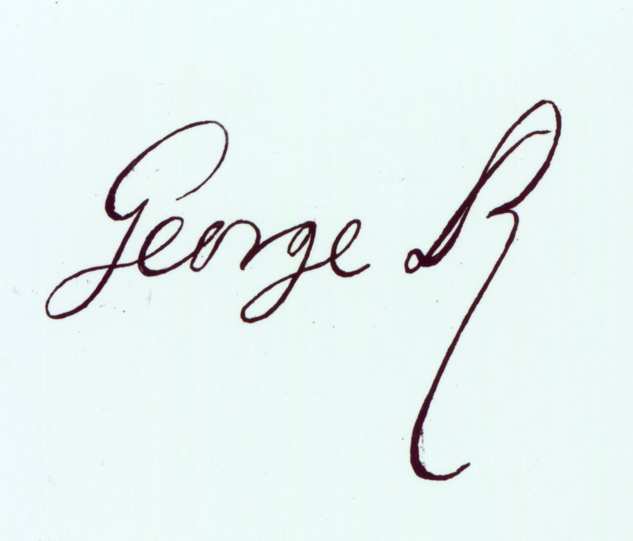 Signature of George II by Unbekannt Unbekannt