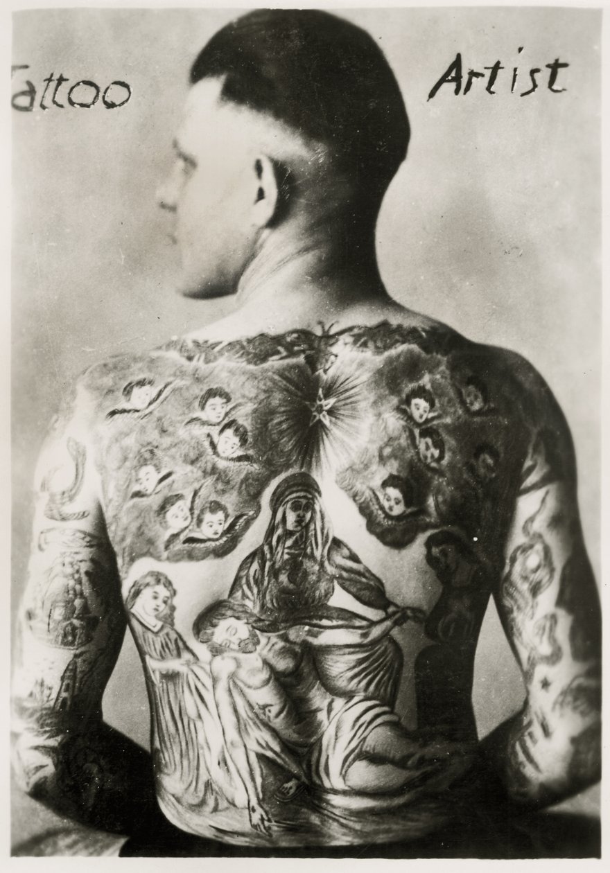 Tattooed man, New York by Unbekannt Unbekannt