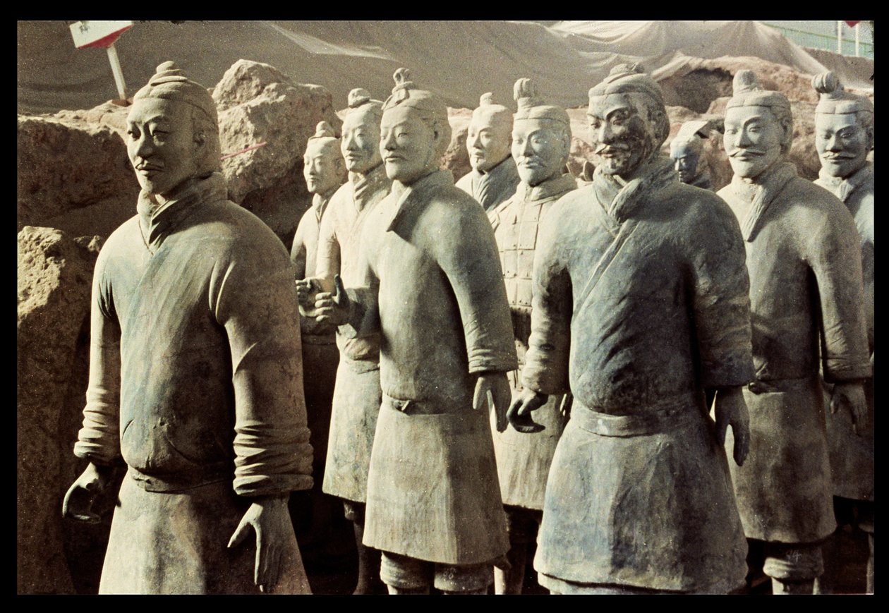 Terracotta Army, Qin Dynasty; warriors (detail) by Unbekannt Unbekannt