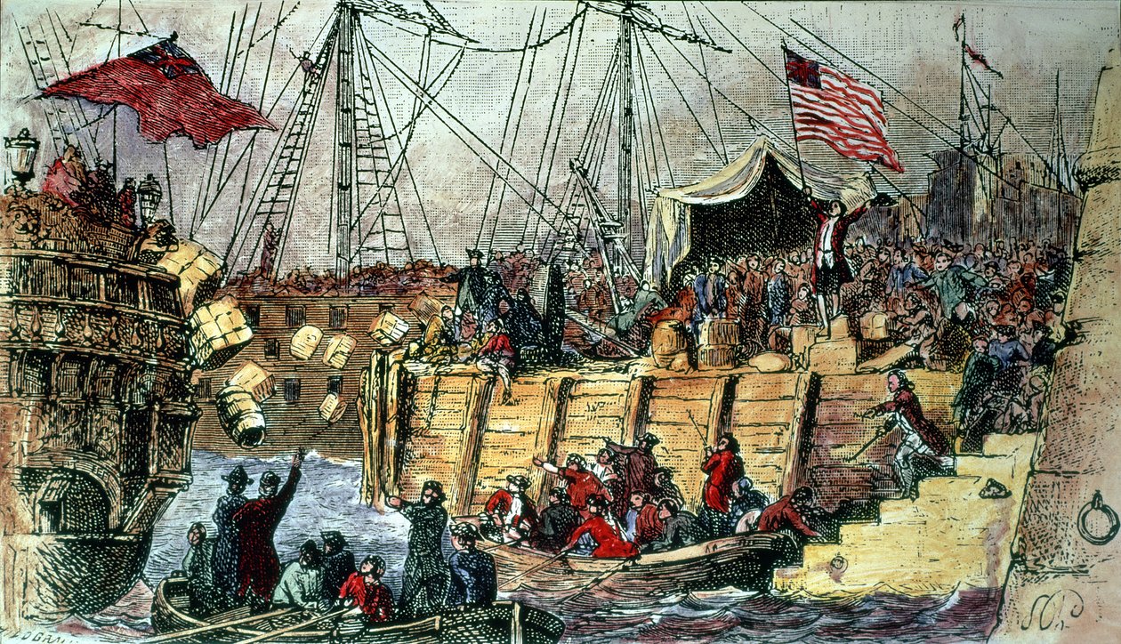 The Boston Tea Party, 16th December 1773 by Unbekannt Unbekannt