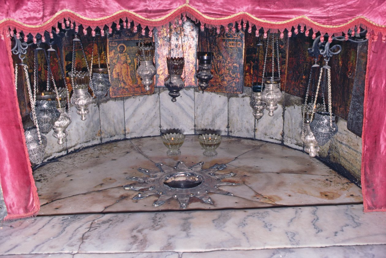 The Star of Bethlehem in the Grotto of the Nativity by Unbekannt Unbekannt