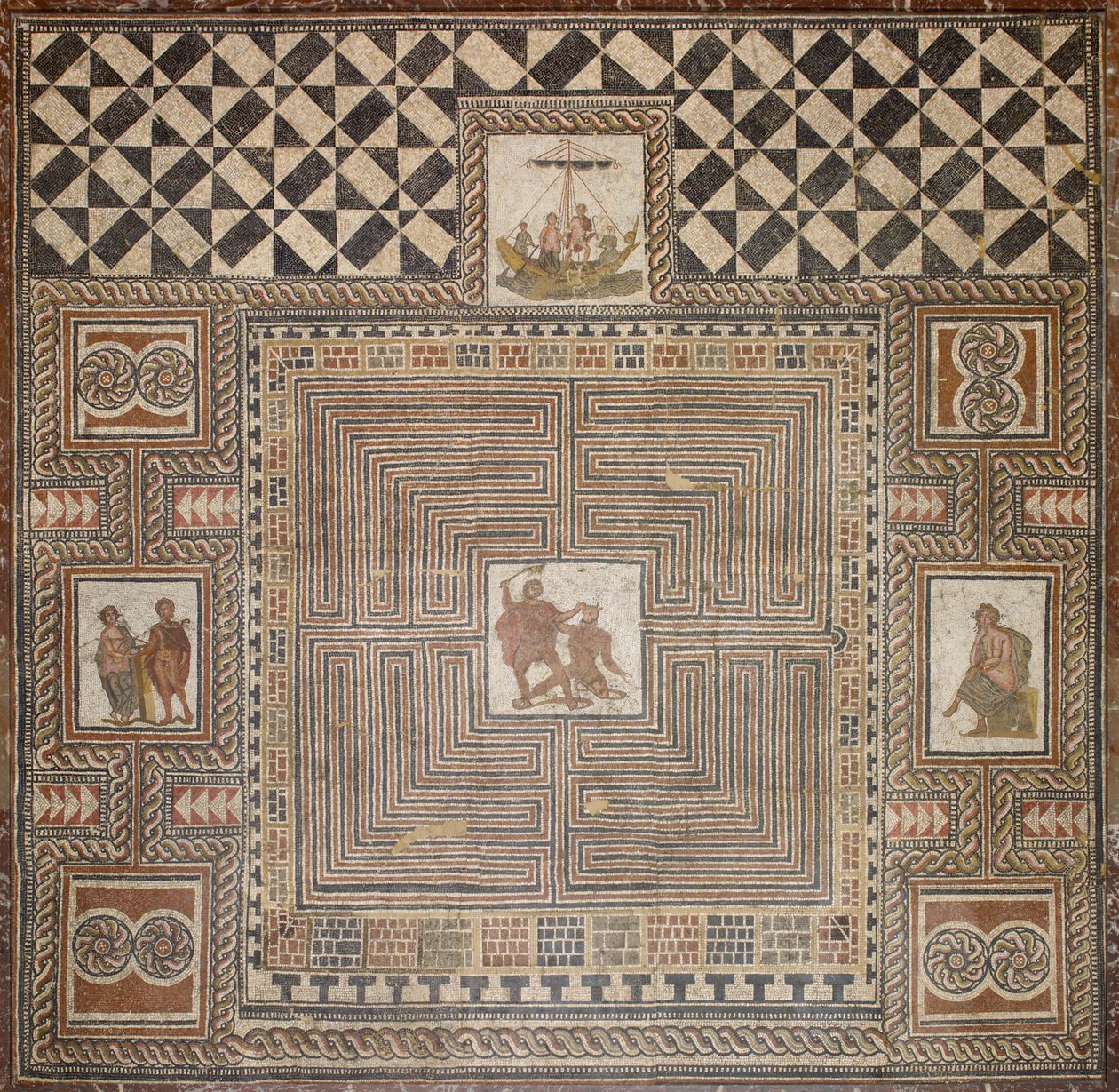Theseus Mosaic by Unbekannt Unbekannt