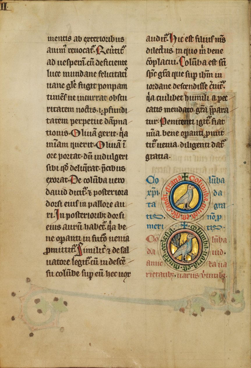 Two Medallions with Doves by Unbekannt Unbekannt