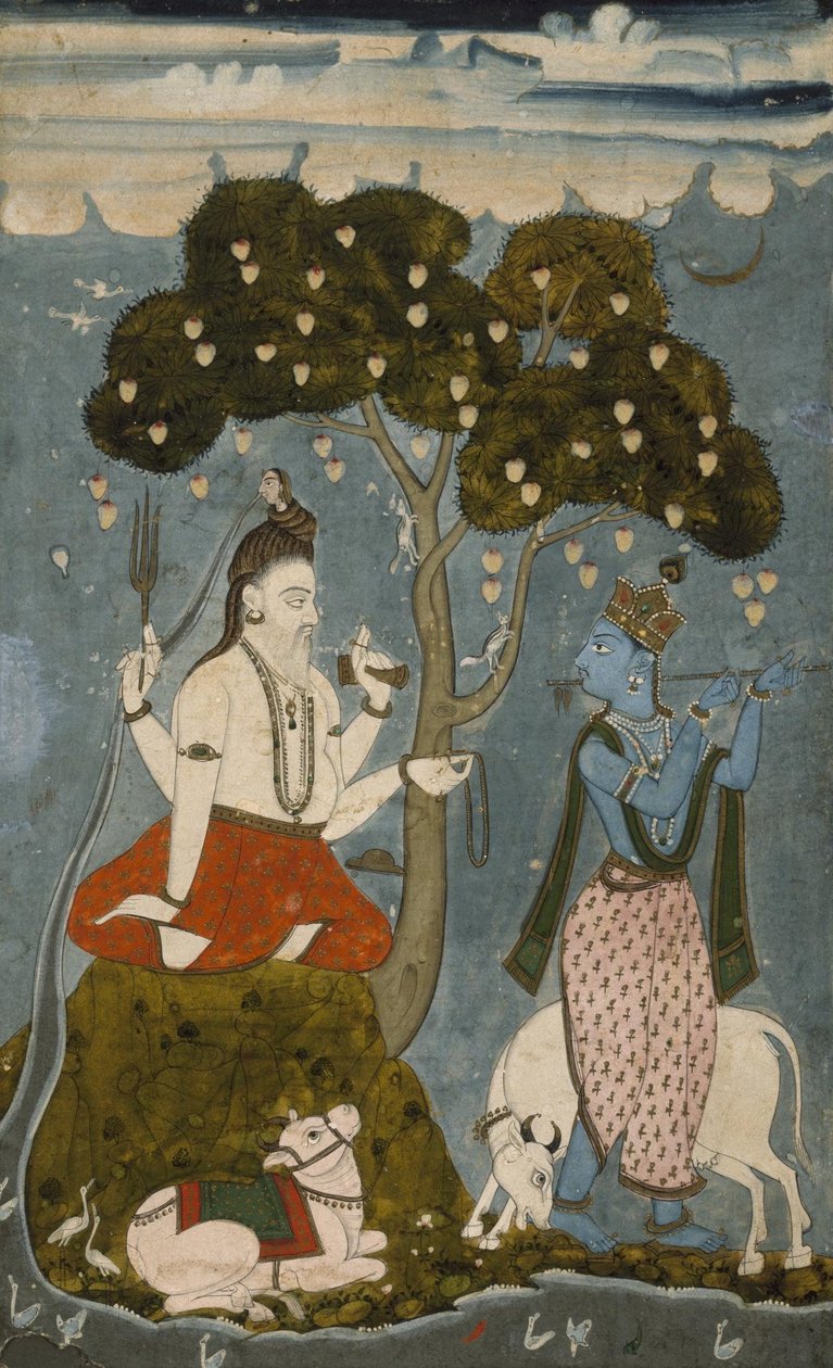 Shiva and Krishna by Unbekannt Unbekannt