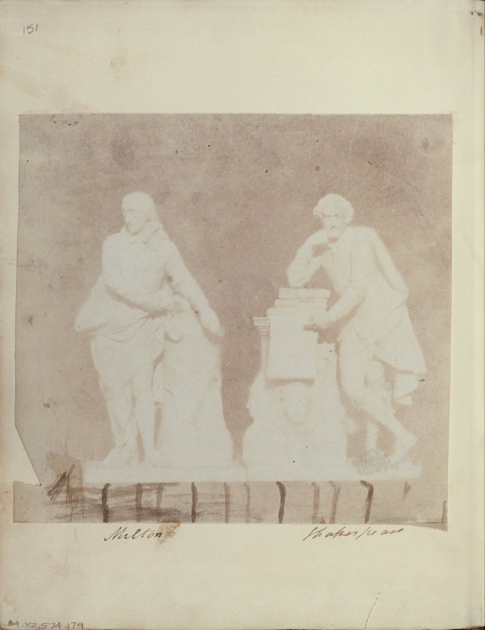 Statuettes of Milton and Shakespeare by Unbekannt Unbekannt