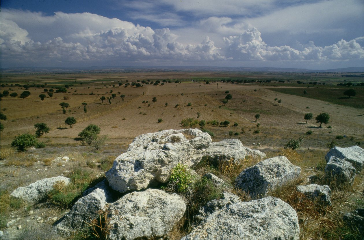 View from Troy of the Surrounding Landscape by Unbekannt Unbekannt