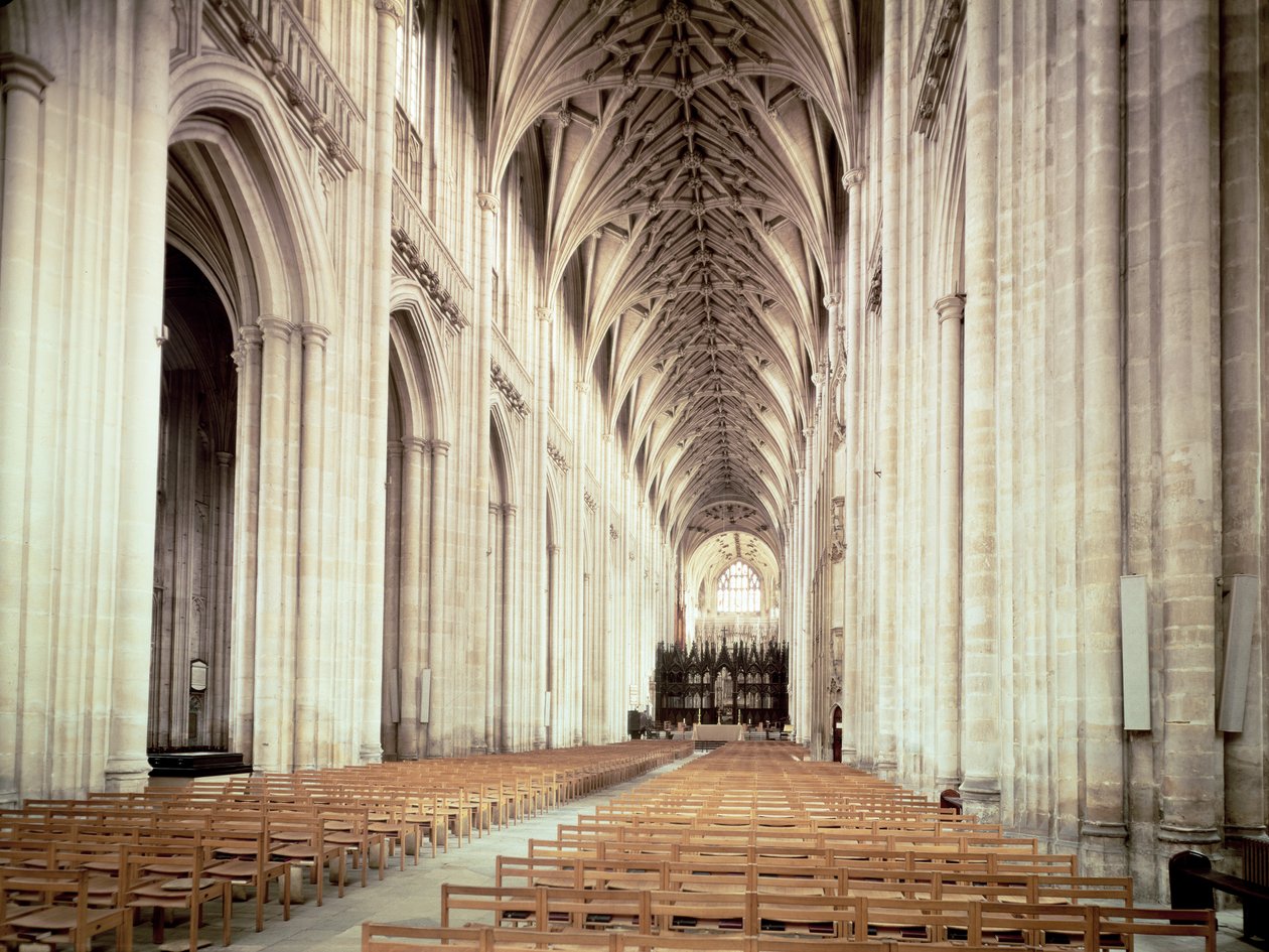 View of the Nave, Remodelled by William of Wykeham by Unbekannt Unbekannt