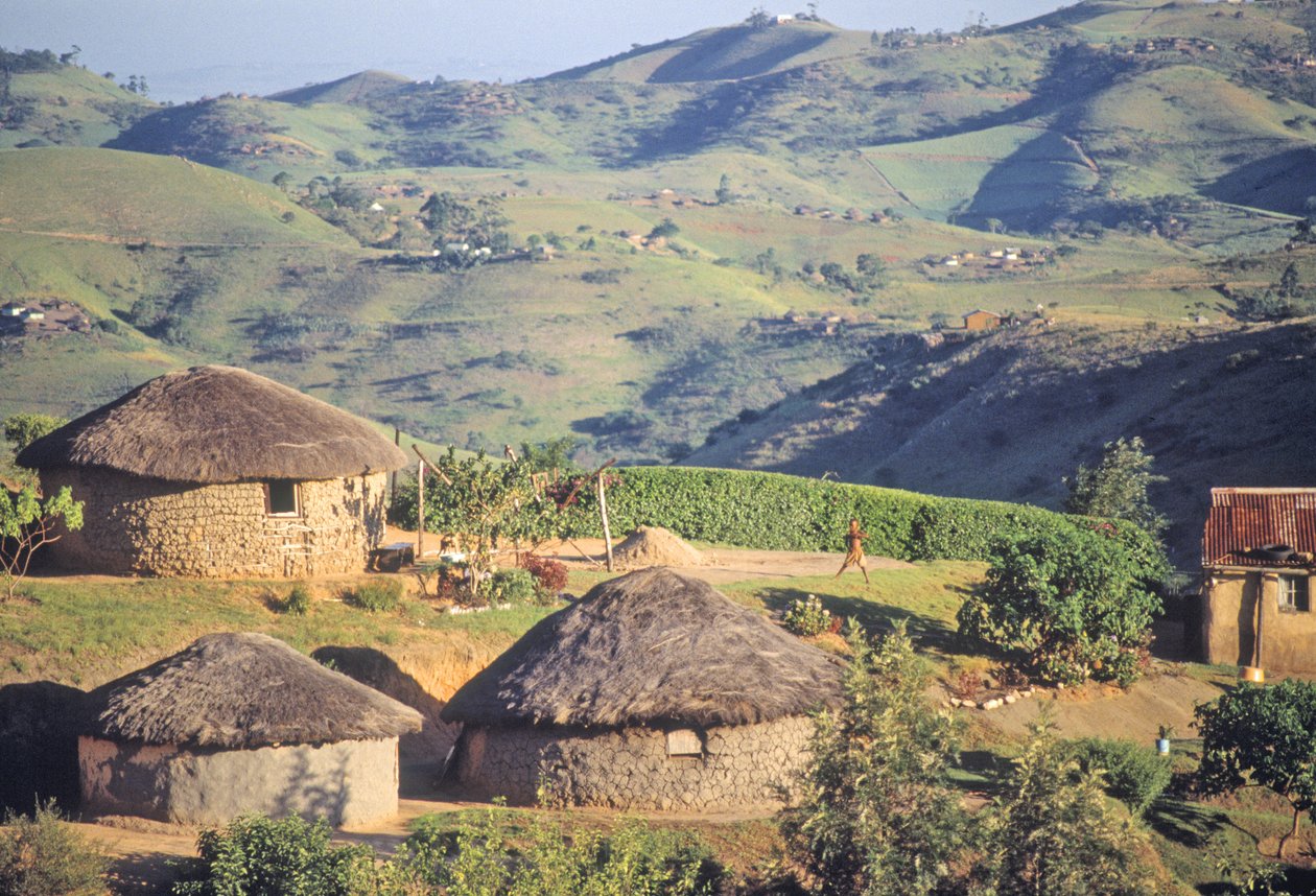 Zulu Village, near Eshowe by Unbekannt Unbekannt