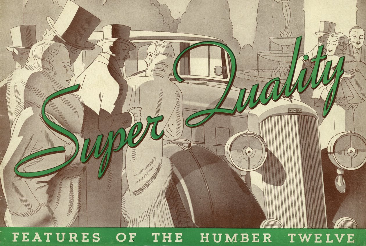 1934 Humber Twelve Sales Brochure by Unbekannt