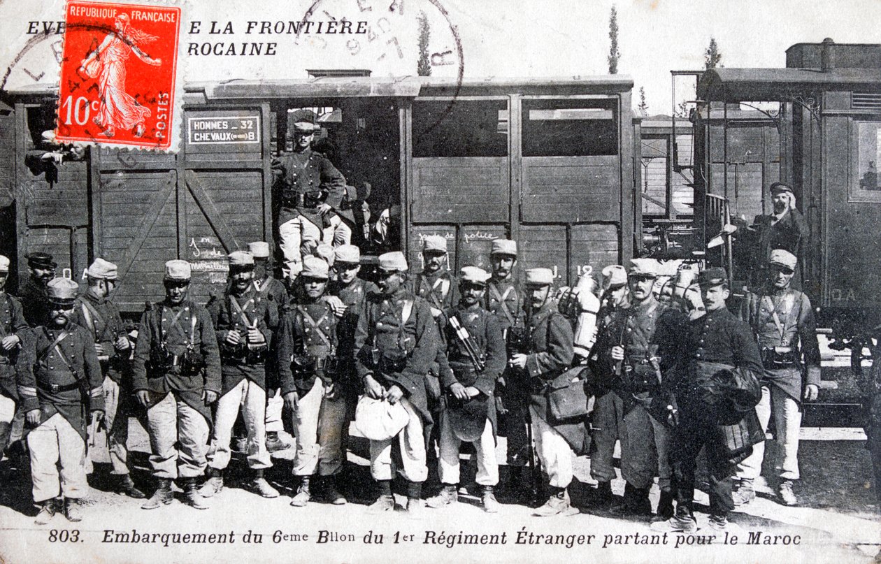 1st regiment French Foreign Legion, Morocco, 1911 by Unbekannt