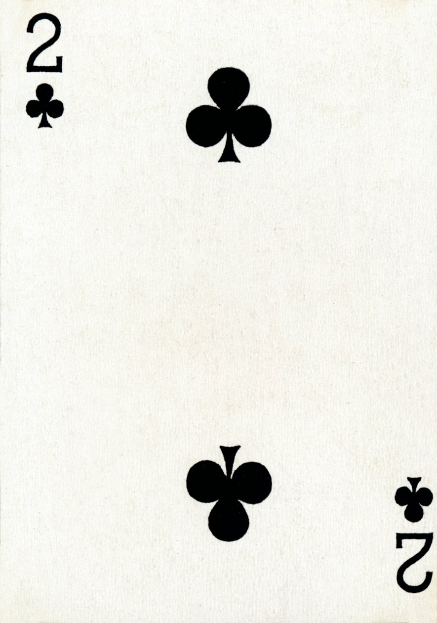 2 of Clubs from a deck of Goodall & Son Ltd. playing cards
