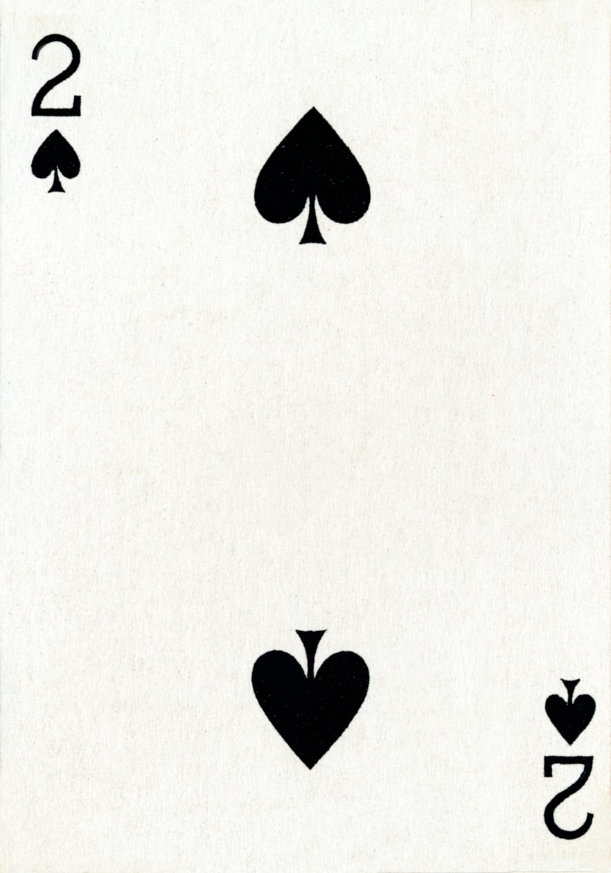 2 of Spades from a Deck of Goodall & Son Ltd. Playing Cards by Unbekannt