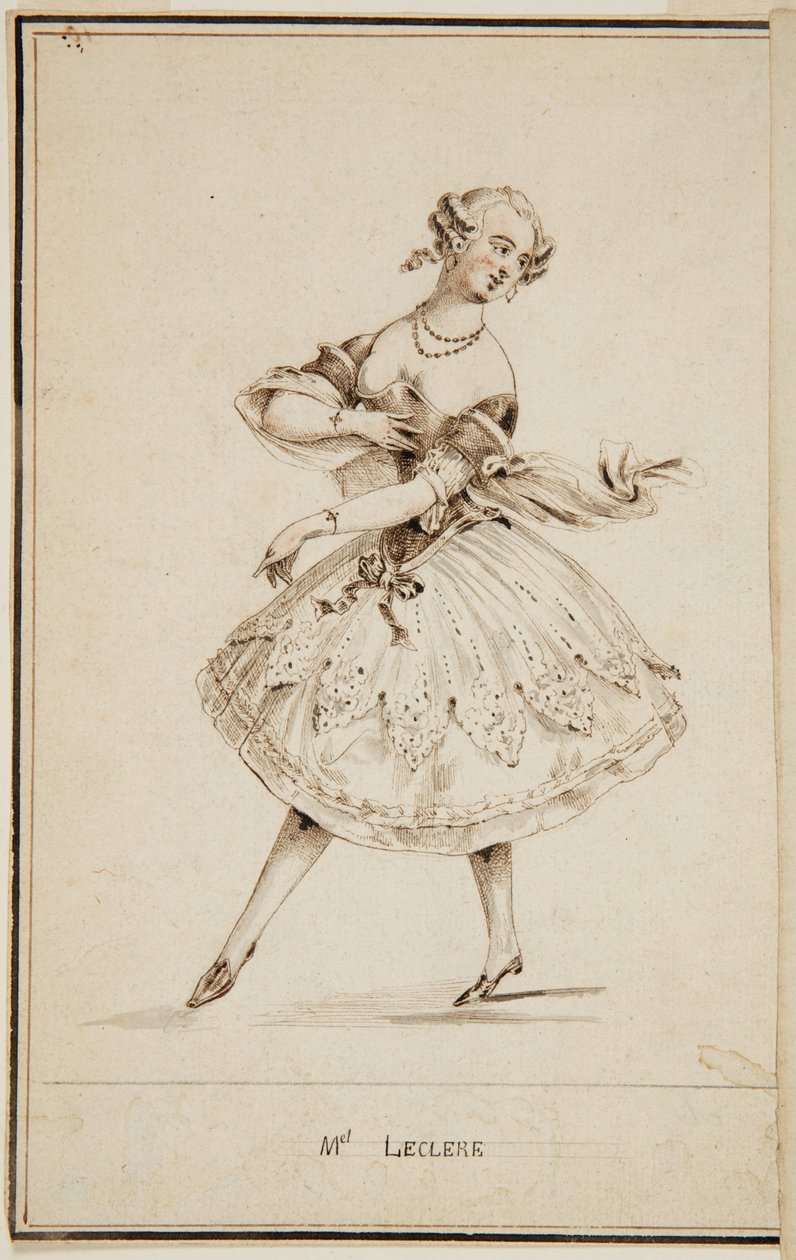 A Ballet Dancer, Mademoiselle Leclerc by Unbekannt
