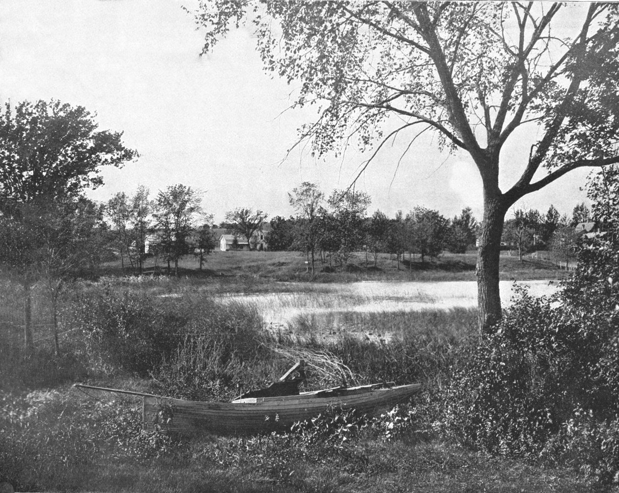 A Bay in Lac la Belle, Oconomowoc, Wisconsin, USA, c1900 by Unbekannt