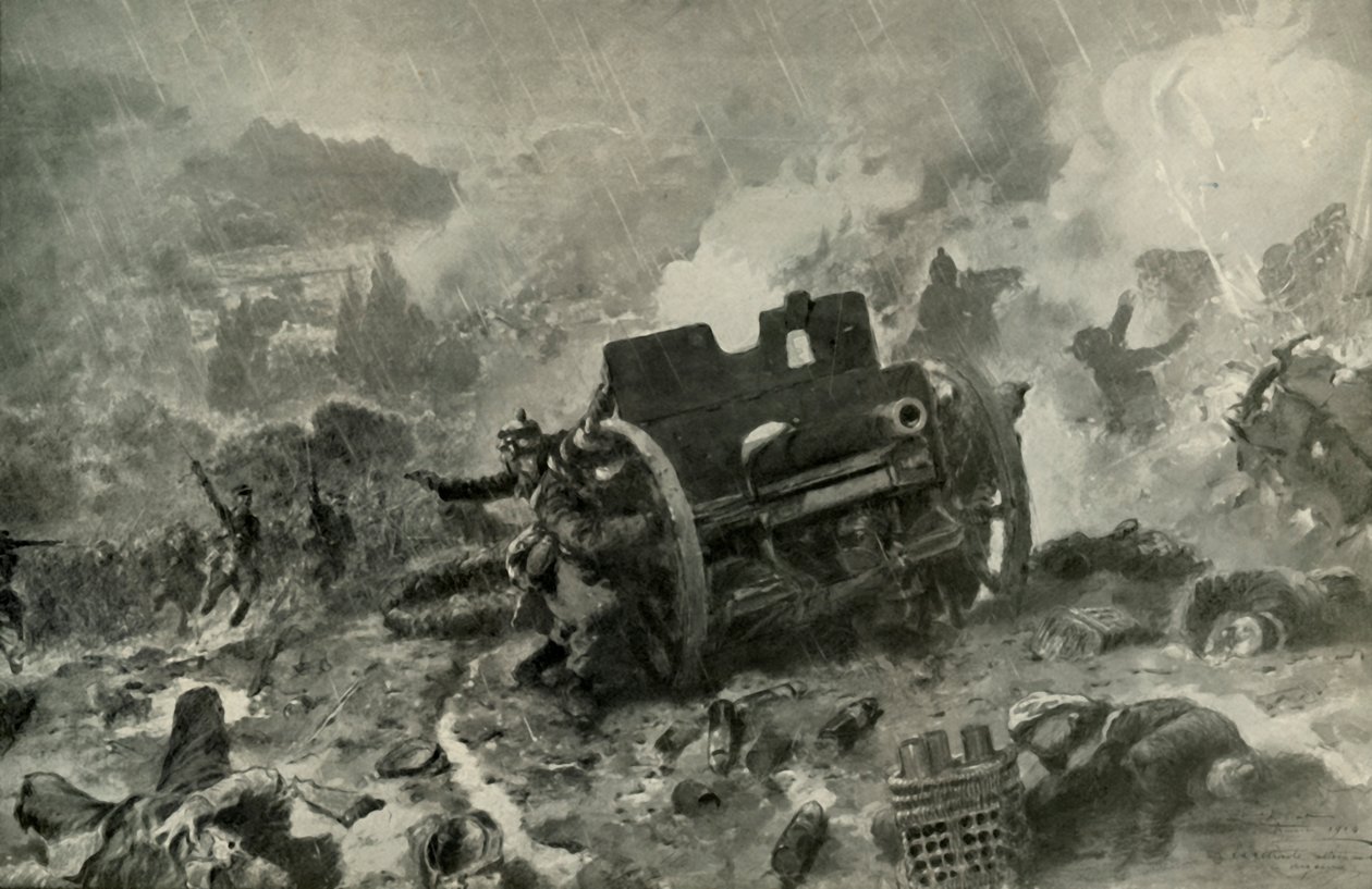 A Brilliant French Attack on the German Position in the Argonne by Unbekannt