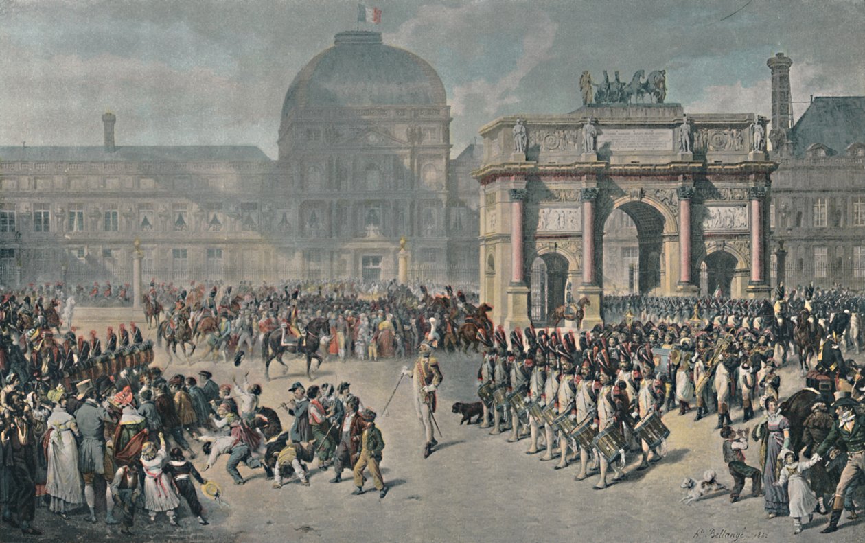 A Day of Review Under The Empire, Place Du Carrousel, 1810, 1896 by Unbekannt