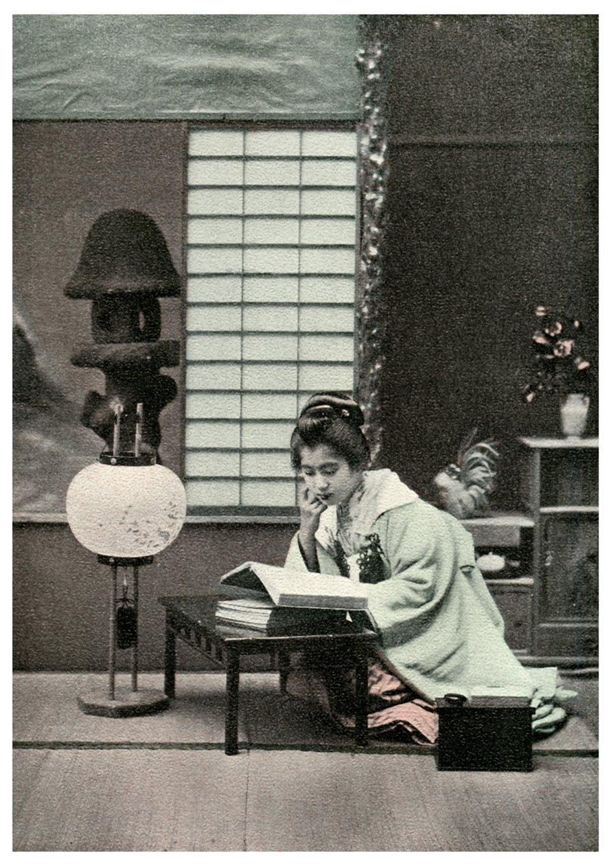 A Fair Student, Japan, 1904 by Unbekannt
