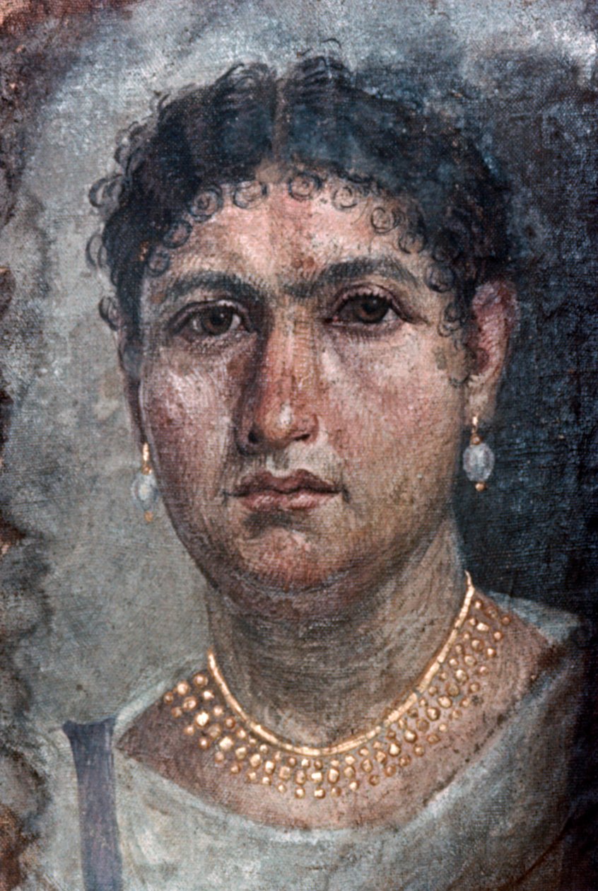 A Fayum portrait of Aline, also known as Ténos, 1st century by Unbekannt