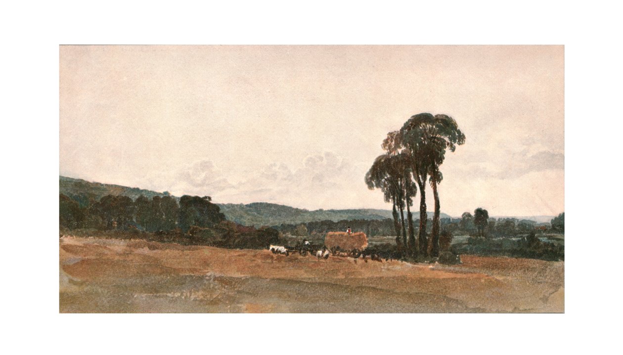 A Harvest Scene - an Outdoor Sketch by Unbekannt