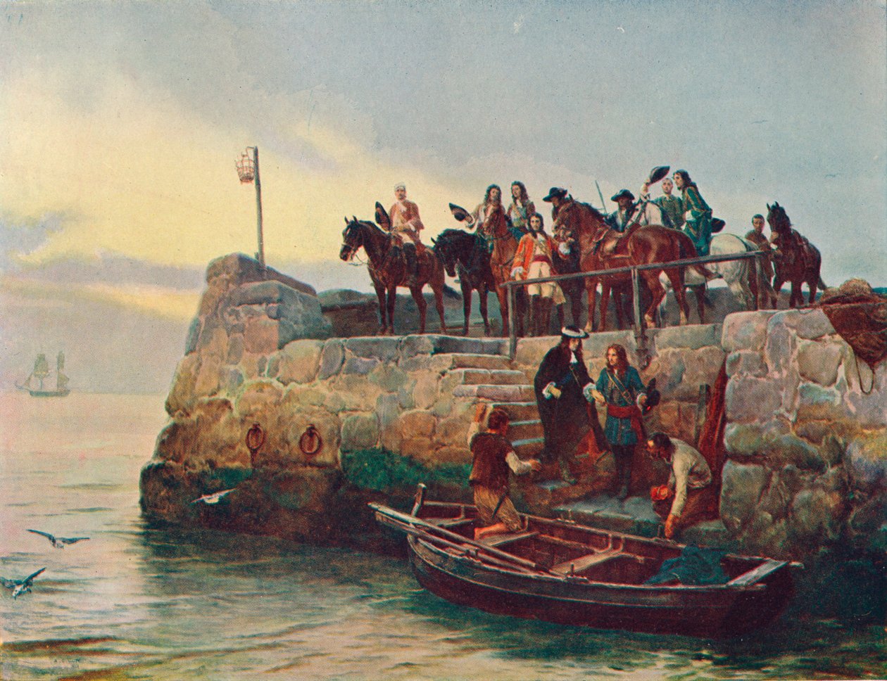 A Lost Cause: the Flight of James II after the Battle of the Boyne by Unbekannt