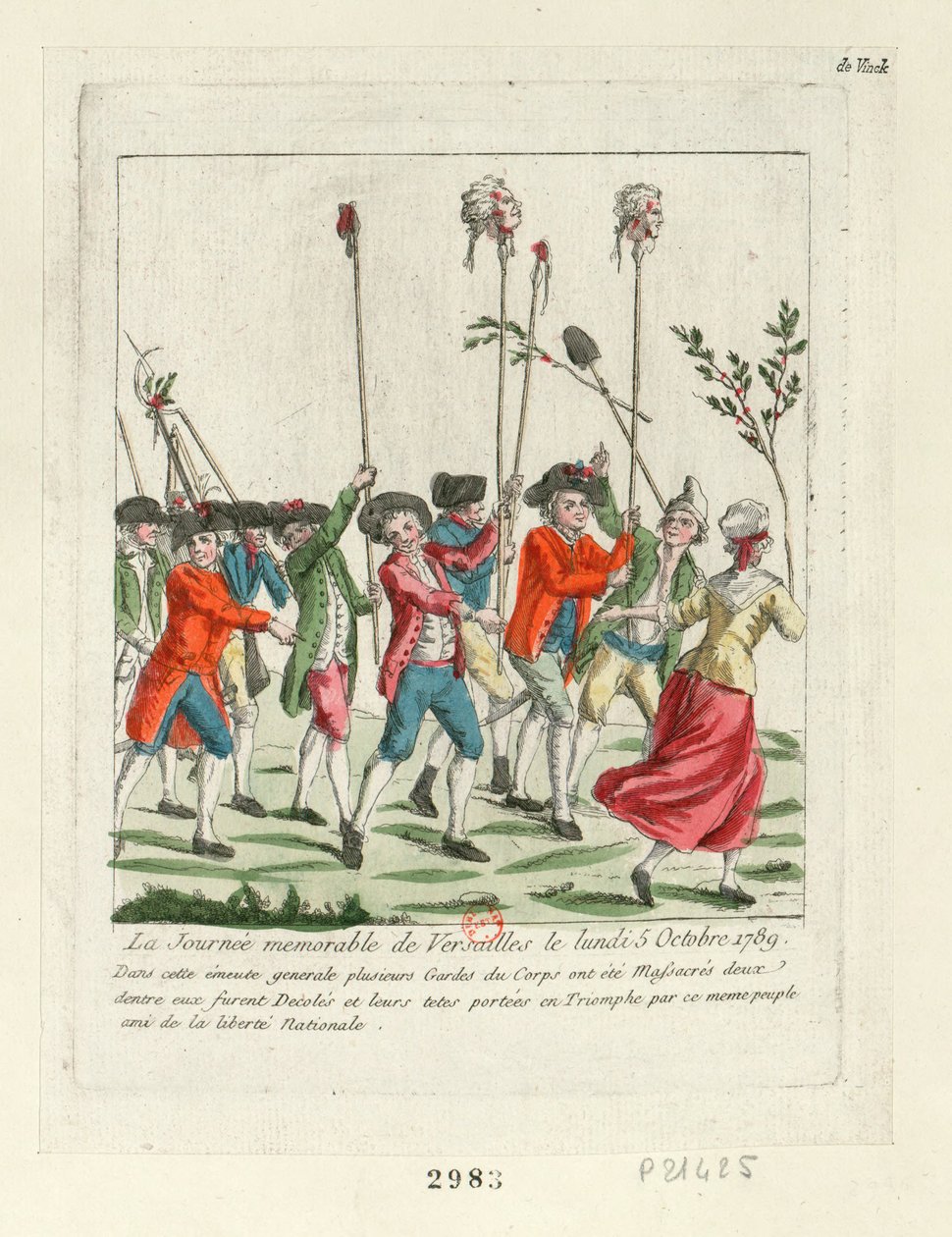 A Memorable Day at Versailles, 1789 by Unbekannt