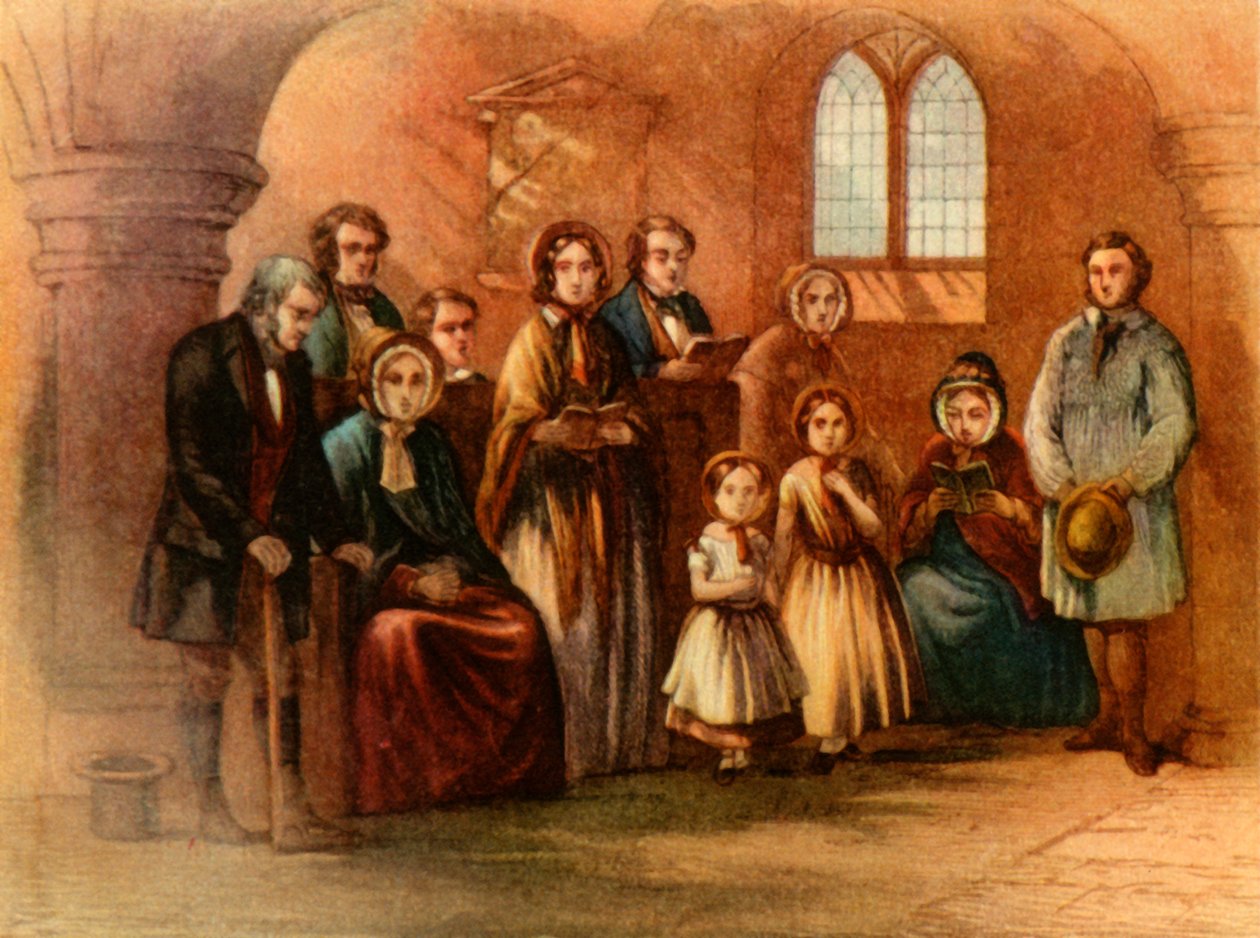 A Mid-Victorian Congregation, 1860, 1947 by Unbekannt