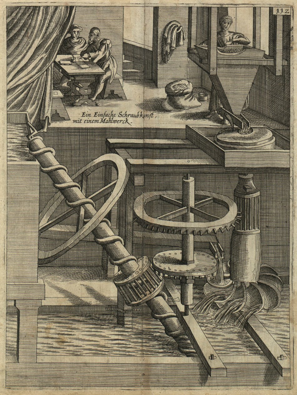 A Mill als Perpetuum mobile, 1629 by Unbekannt