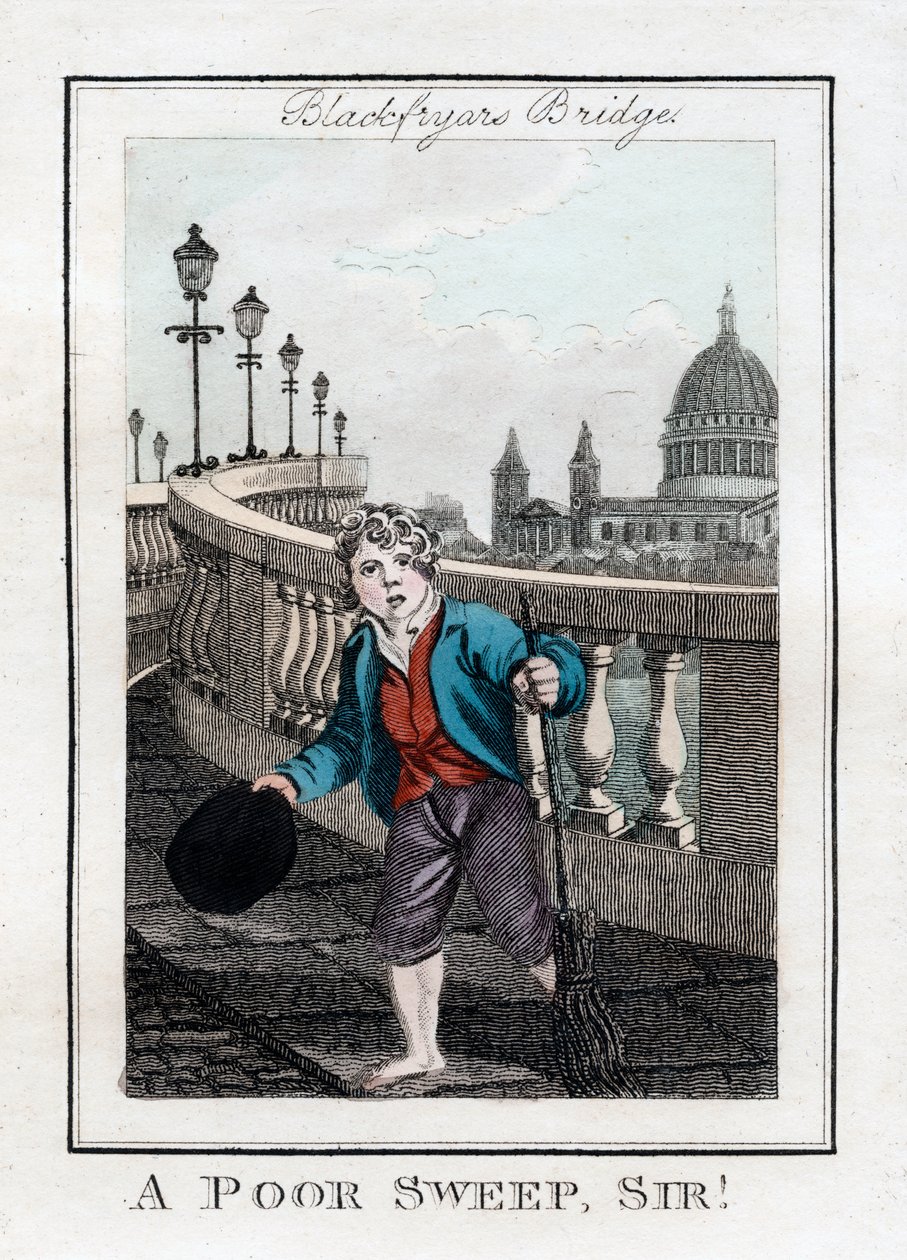 A Poor Sweep, Sir!, Blackfriars Bridge, London by Unbekannt