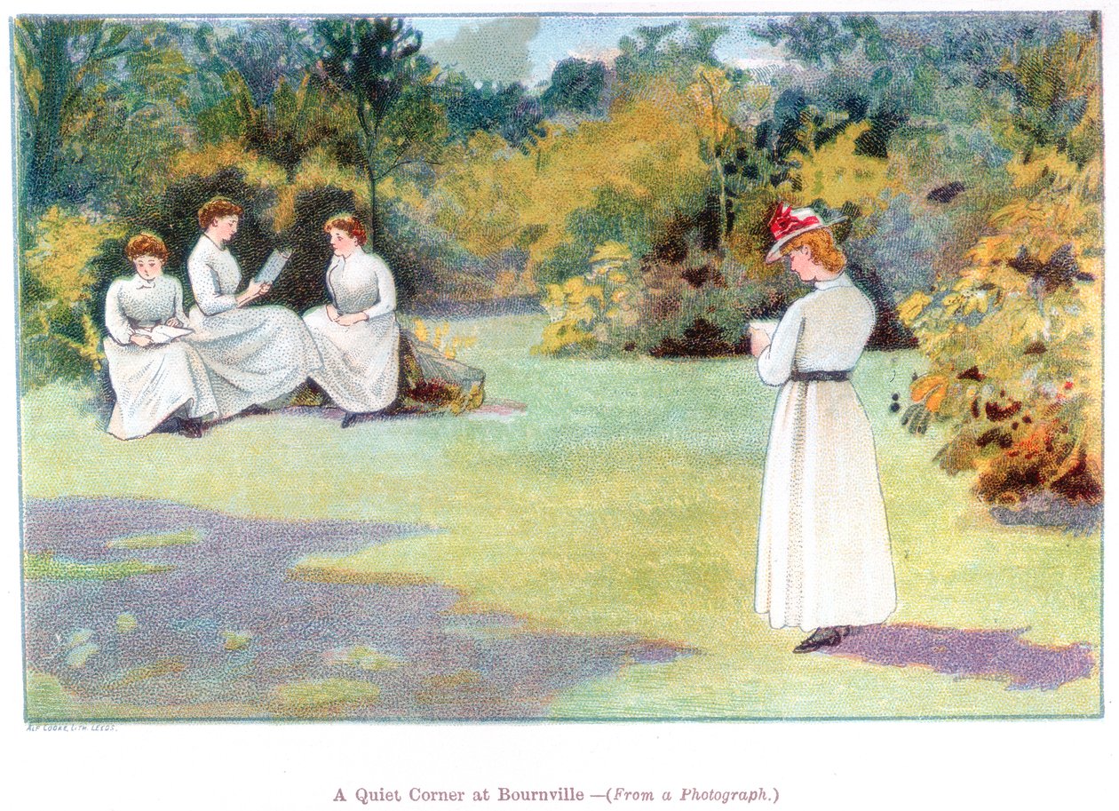 A Quiet Corner at Bournville, 1892 by Unbekannt