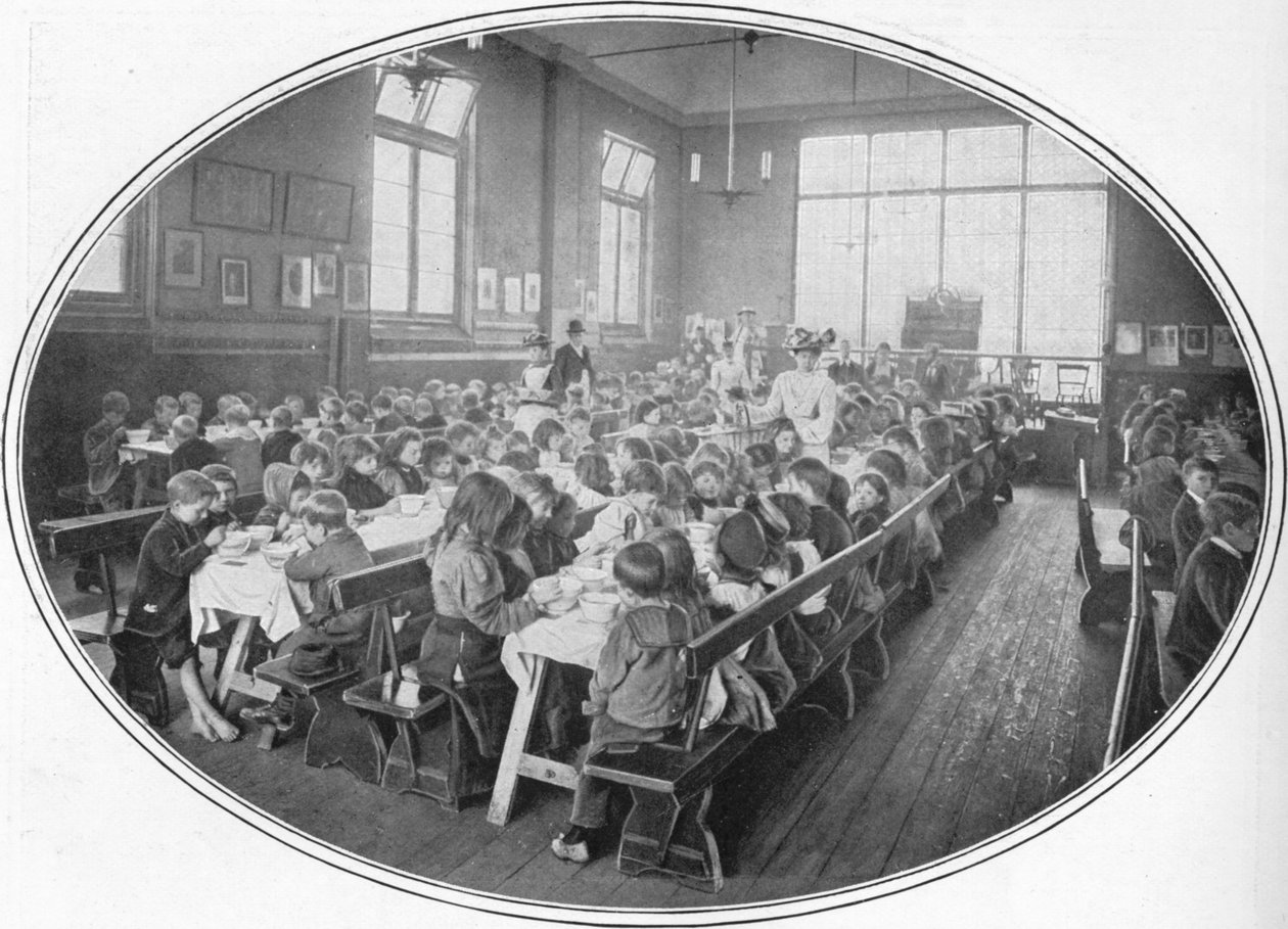 A Ragged School Union Dinner, Camberwell, London, c1901 by Unbekannt