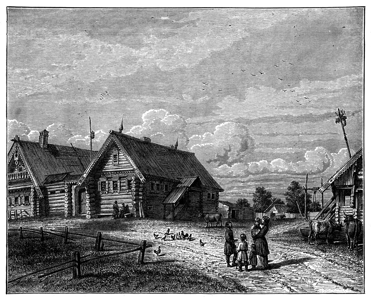 A Russian Village in the Southern Agricultural Zone by Unbekannt