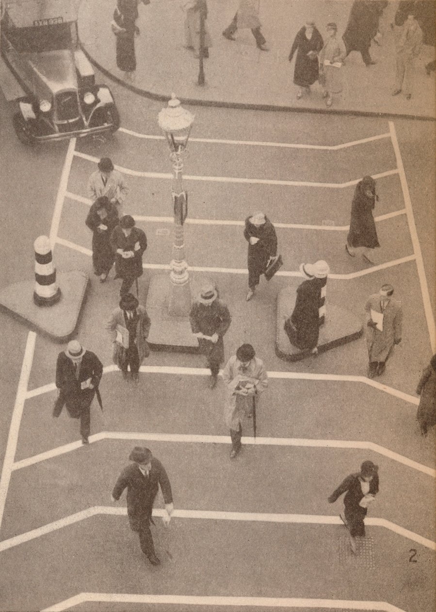 A Safety Lane opposite Charing Cross Station, c1934, 1935 by Unbekannt