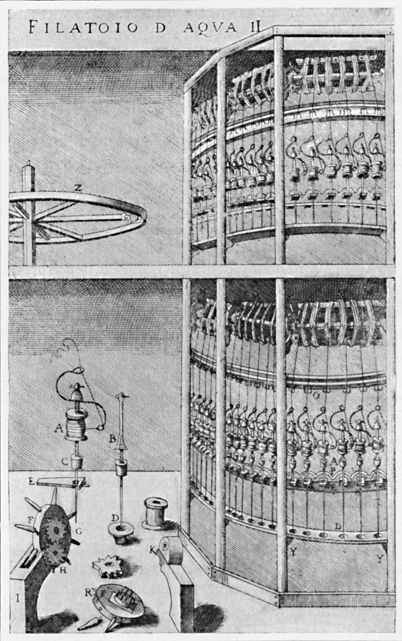 A Silk-Spinning Mill, 1607, 1904 by Unbekannt