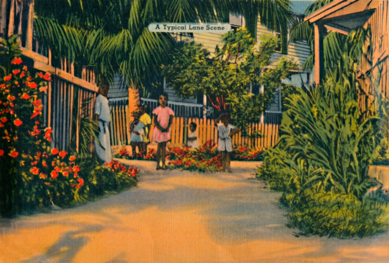 A Typical Lane Scene by Unbekannt