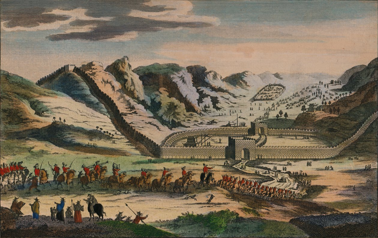 A View of the celebrated Great Wall of China, 1782 by Unbekannt