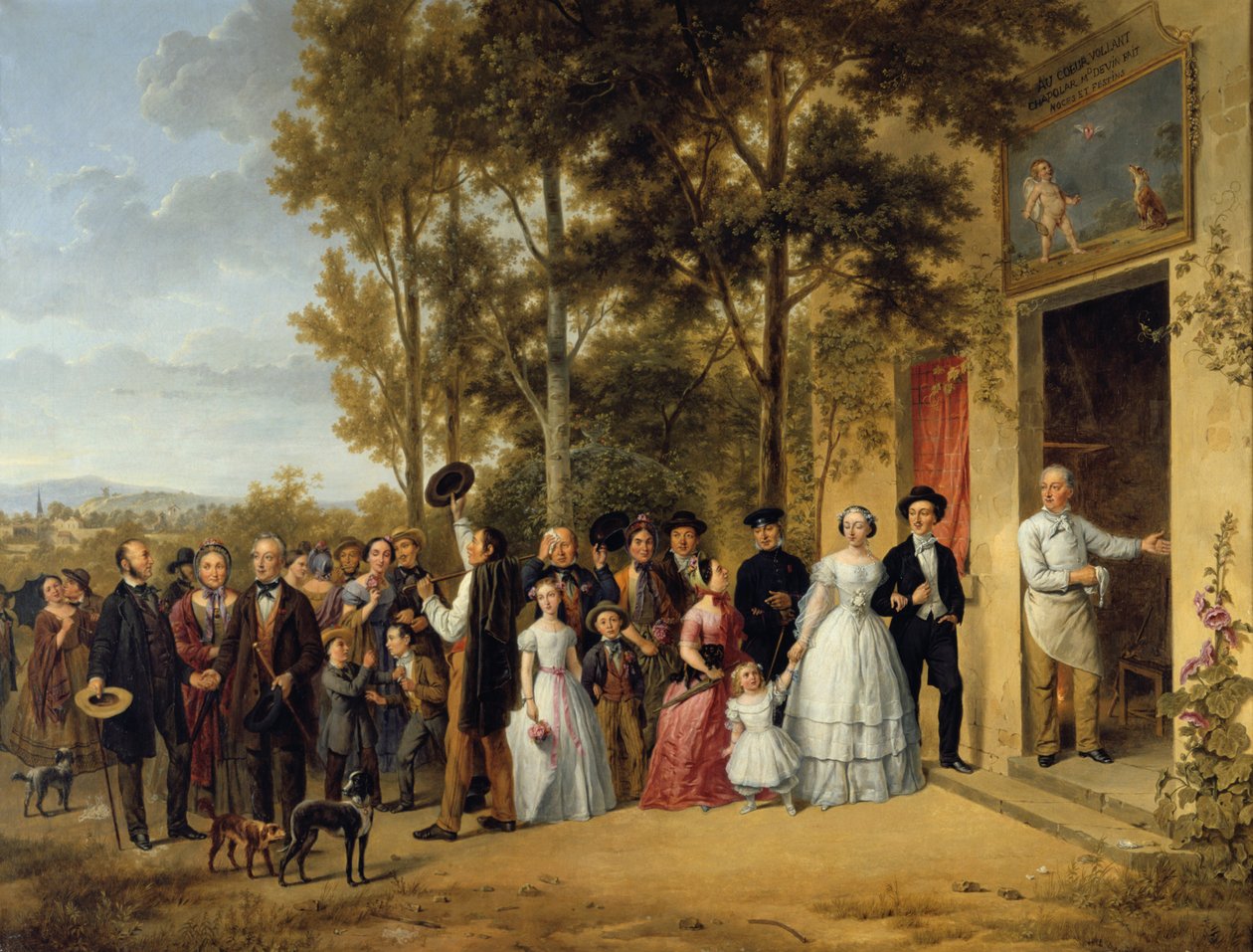 A Wedding in the Coeur Volant Chapel in Marly by Unbekannt
