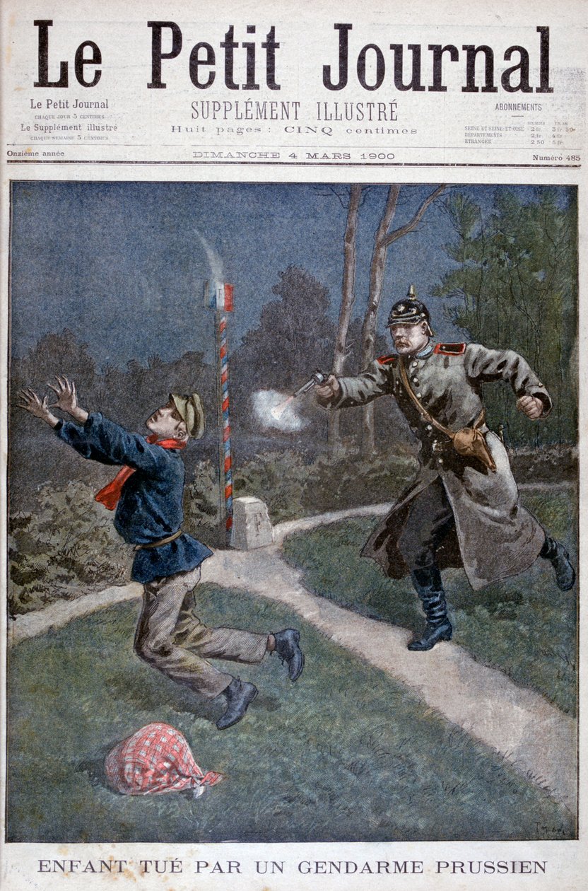 A Boy Shot by a Prussian Gendarme Escaping from a Correctional Facility by Unbekannt