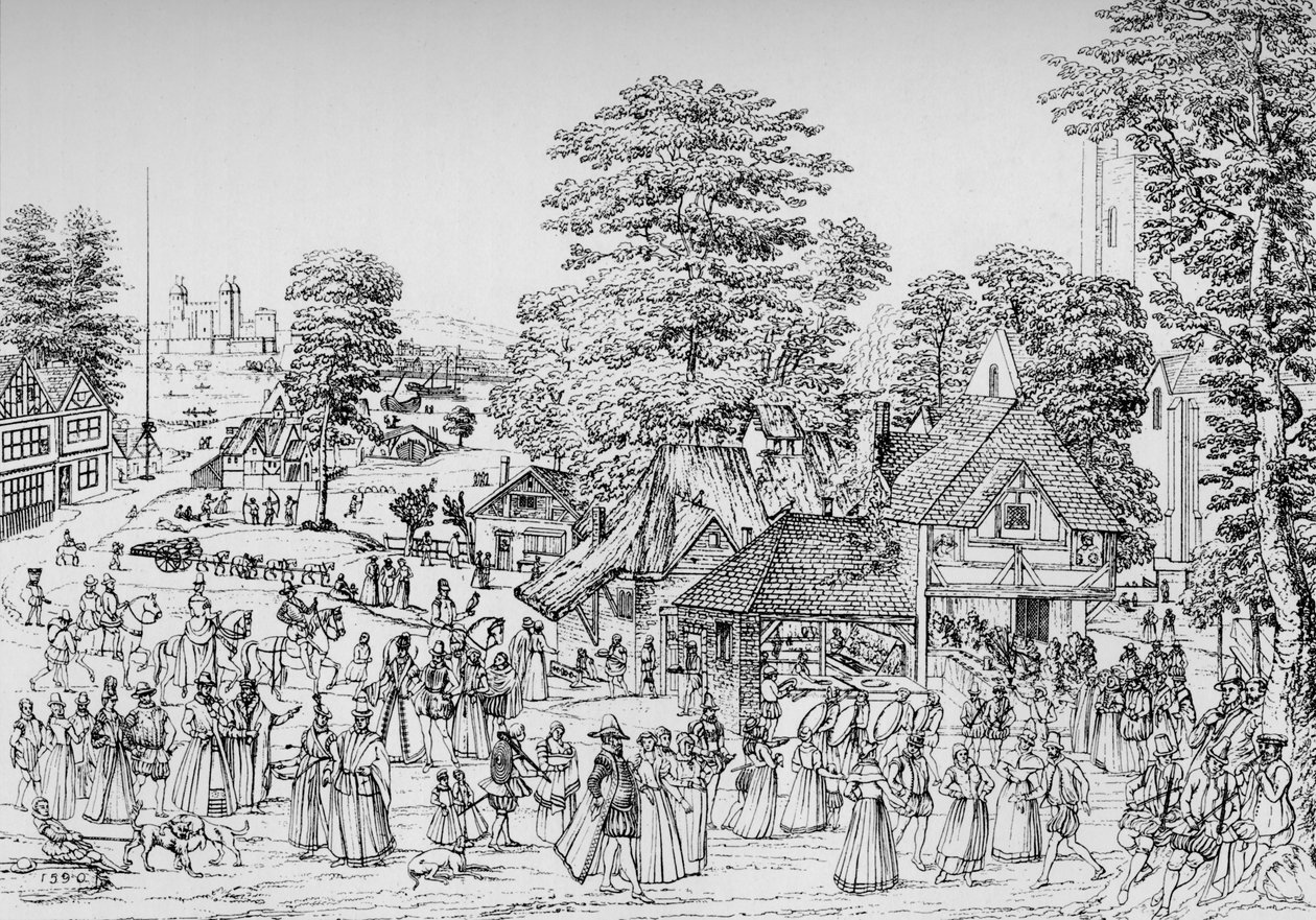 A fete at Horselydown, Southwark by Unbekannt