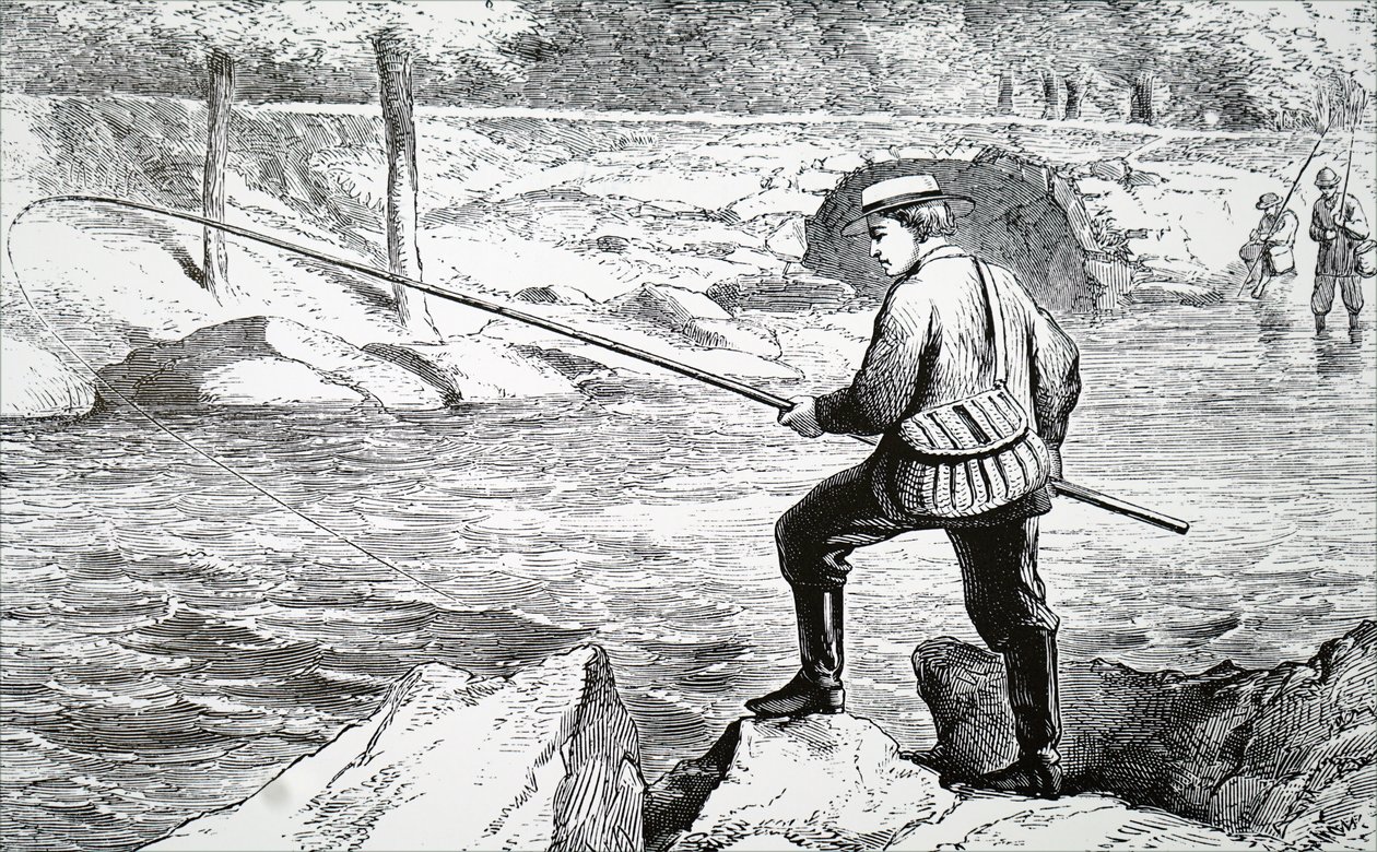 A fisherman by Unbekannt