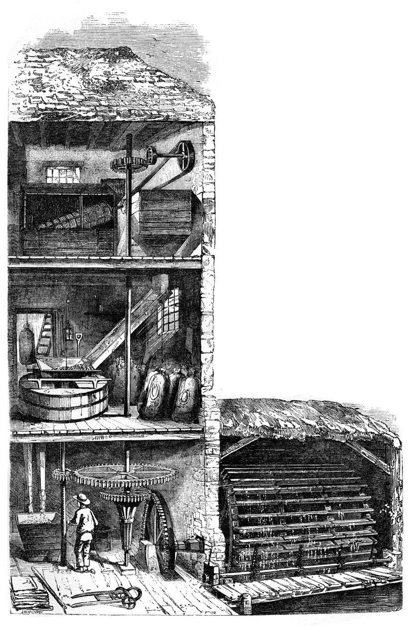 A Flour Mill by Unbekannt