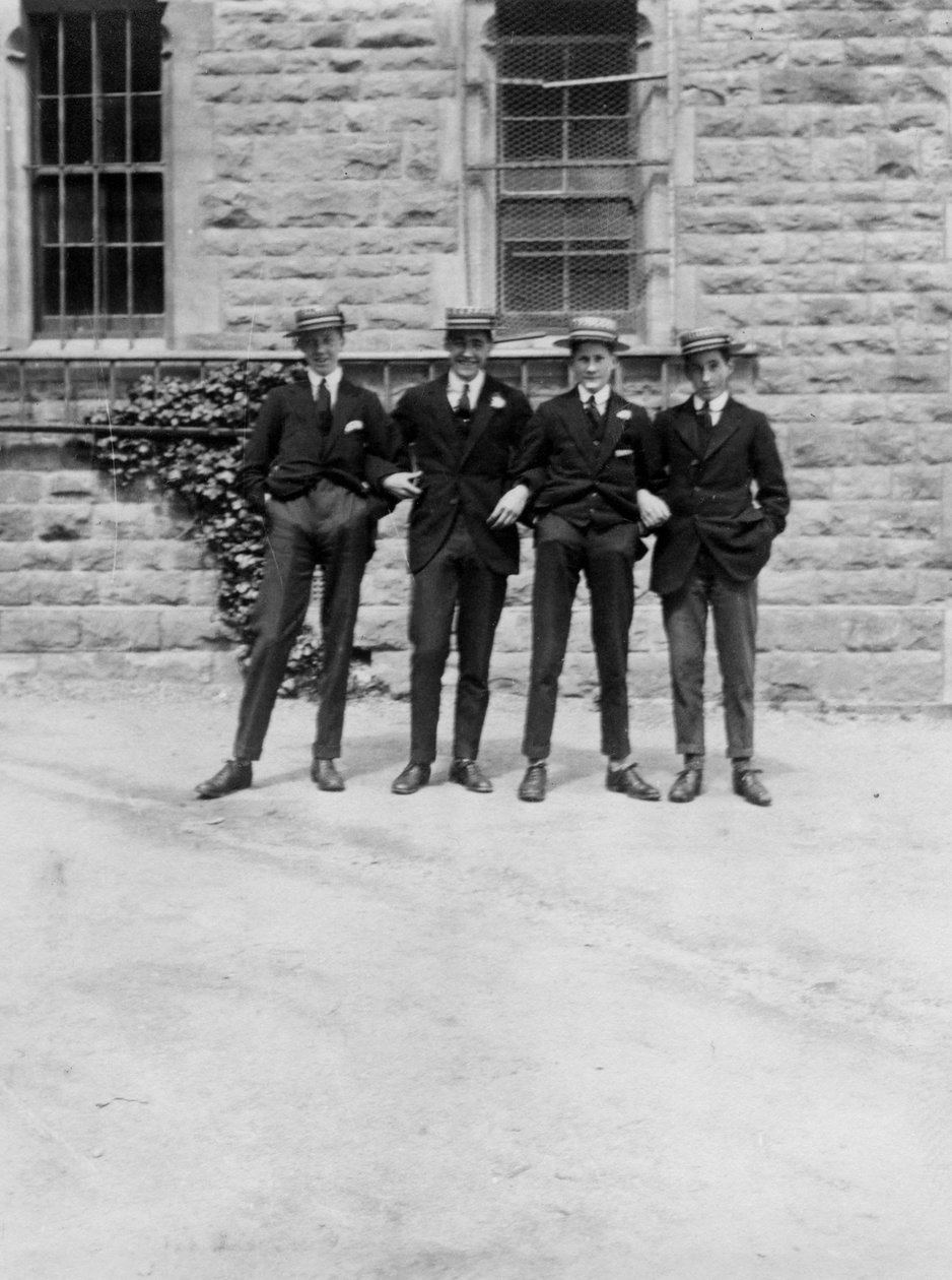 A Group of Schoolboys or Students, c. 1900s-1930s by Unbekannt