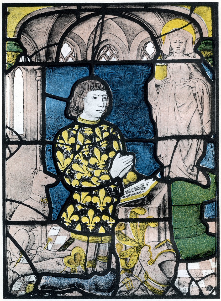 A knight de Bernemicourt at his orisons before an image of St Mary Magdalene by Unbekannt