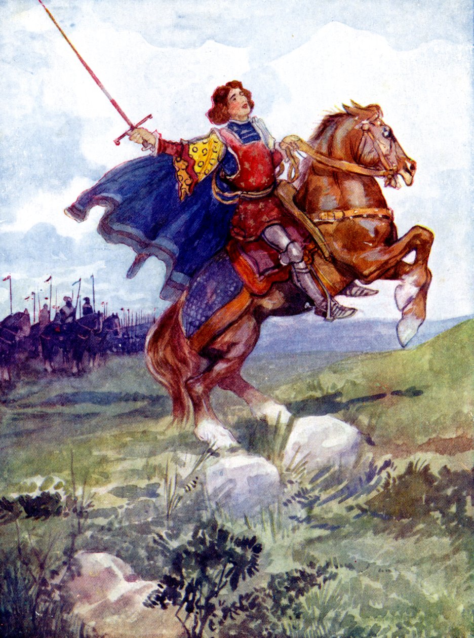 A Knight Riding a Rearing Horse by Unbekannt