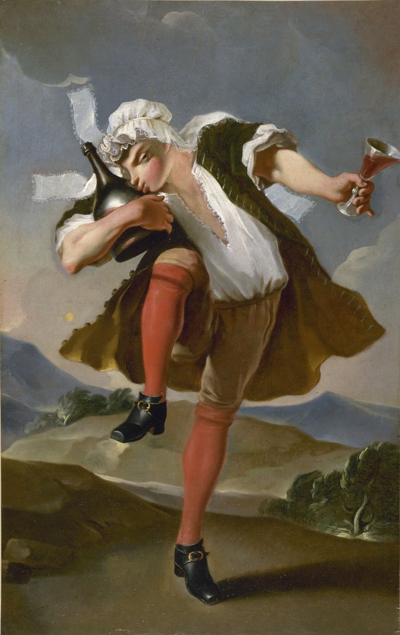 A la Bonne Bouteille. Signboard of a Wine Merchant, Between 1780 and 1800 by Unbekannt