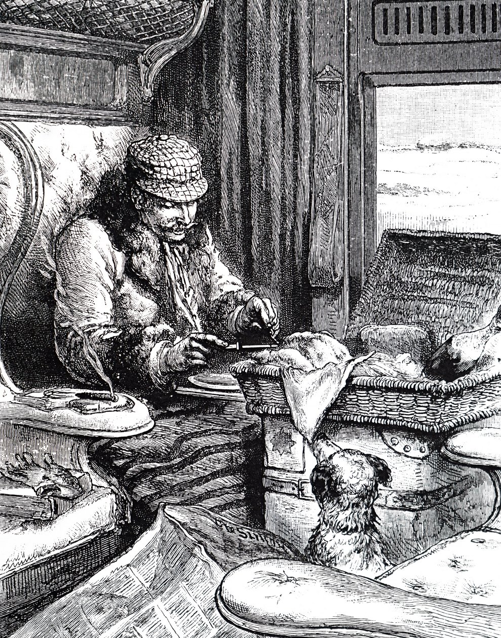 A Man in a First Class Carriage by Unbekannt