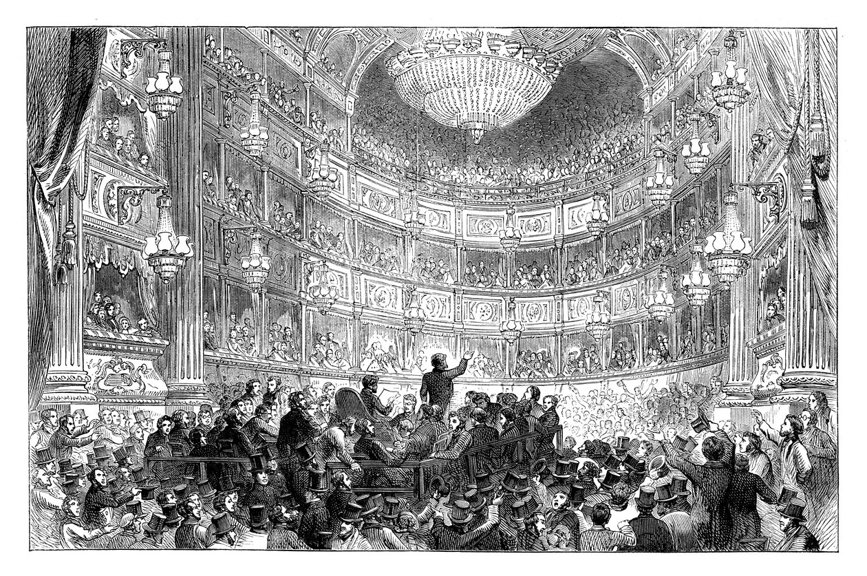 A Meeting of the Anti-Corn Law League in Drury Lane Theatre, London by Unbekannt