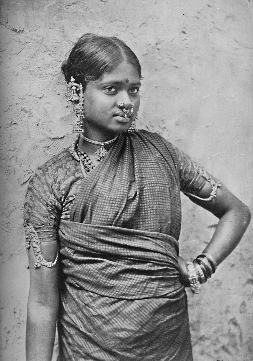 A nautch girl, Madras Presidency, 1902 by Unbekannt
